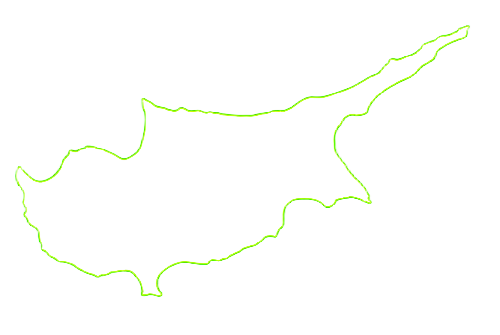 Outline map of Cyprus